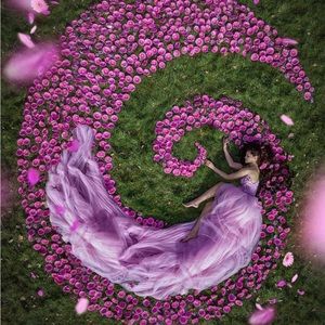 Original Julia Miren wedding skirt with 10 ft train